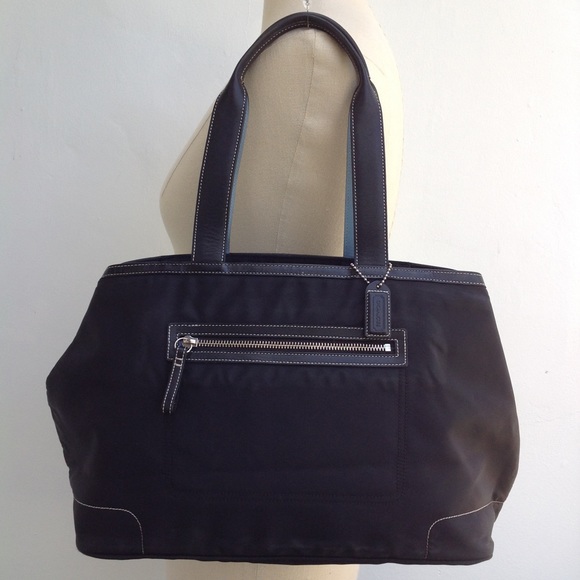 Coach Handbags - Rare Coach Carry All Hamptons Large Sateen Satchel